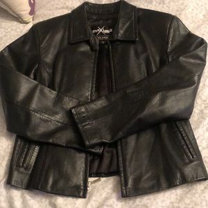 Black leather jacket from Wilson’s Leather